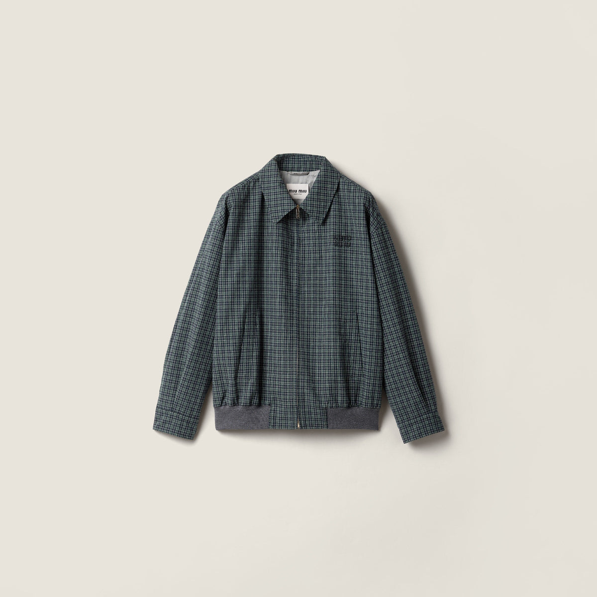 Blouson en flanelle à carreaux - Bleu/Bouteille