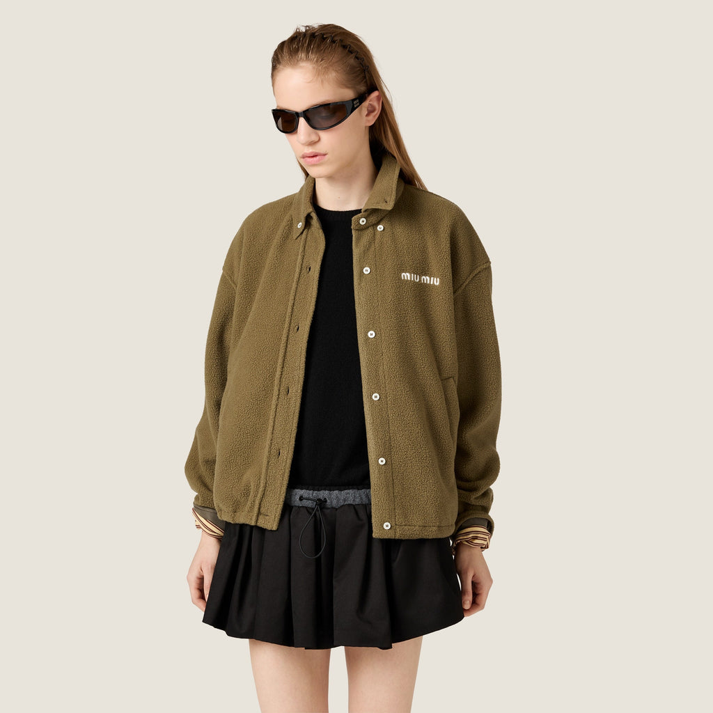 Blouson en polaire - Vert Olive