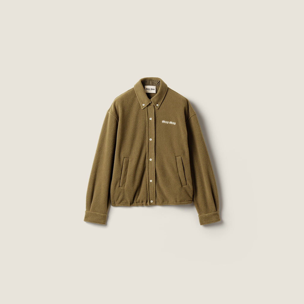 Blouson en polaire - Vert Olive