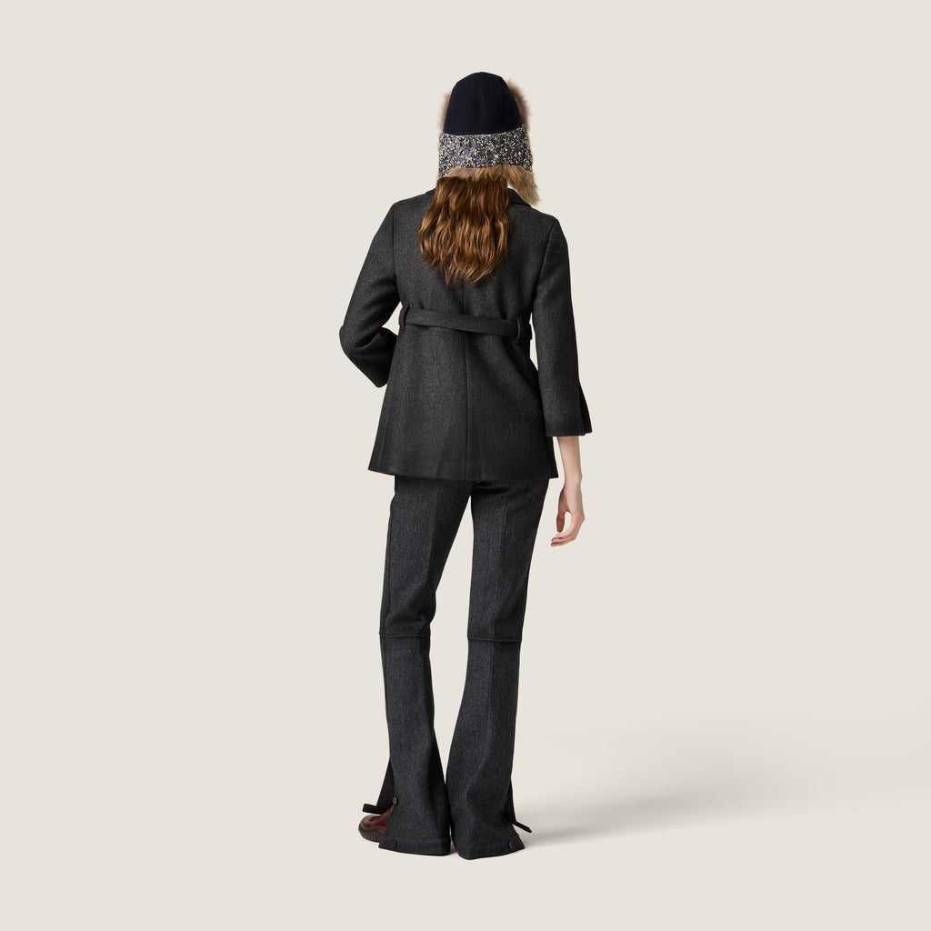 Veste en double boutonnage en double laine