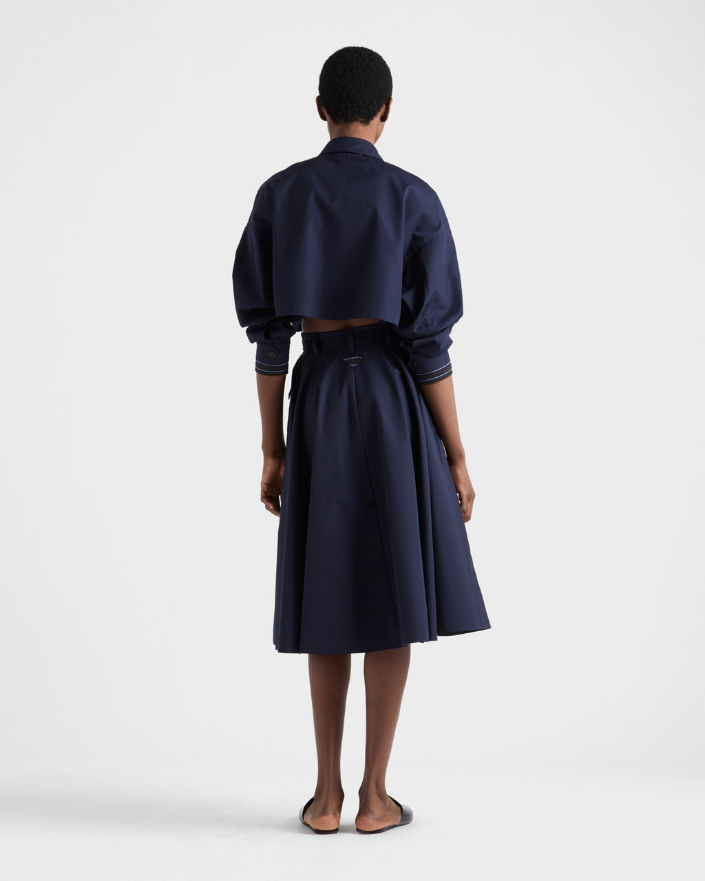 Blouson en popeline - Bleu