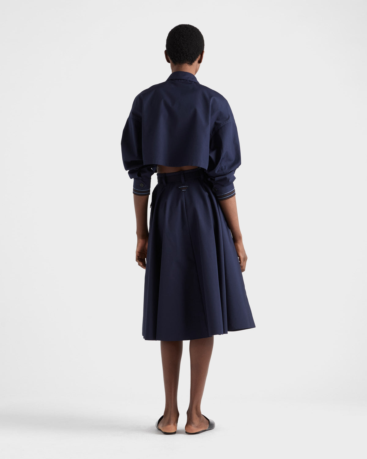 Blouson en popeline - Bleu