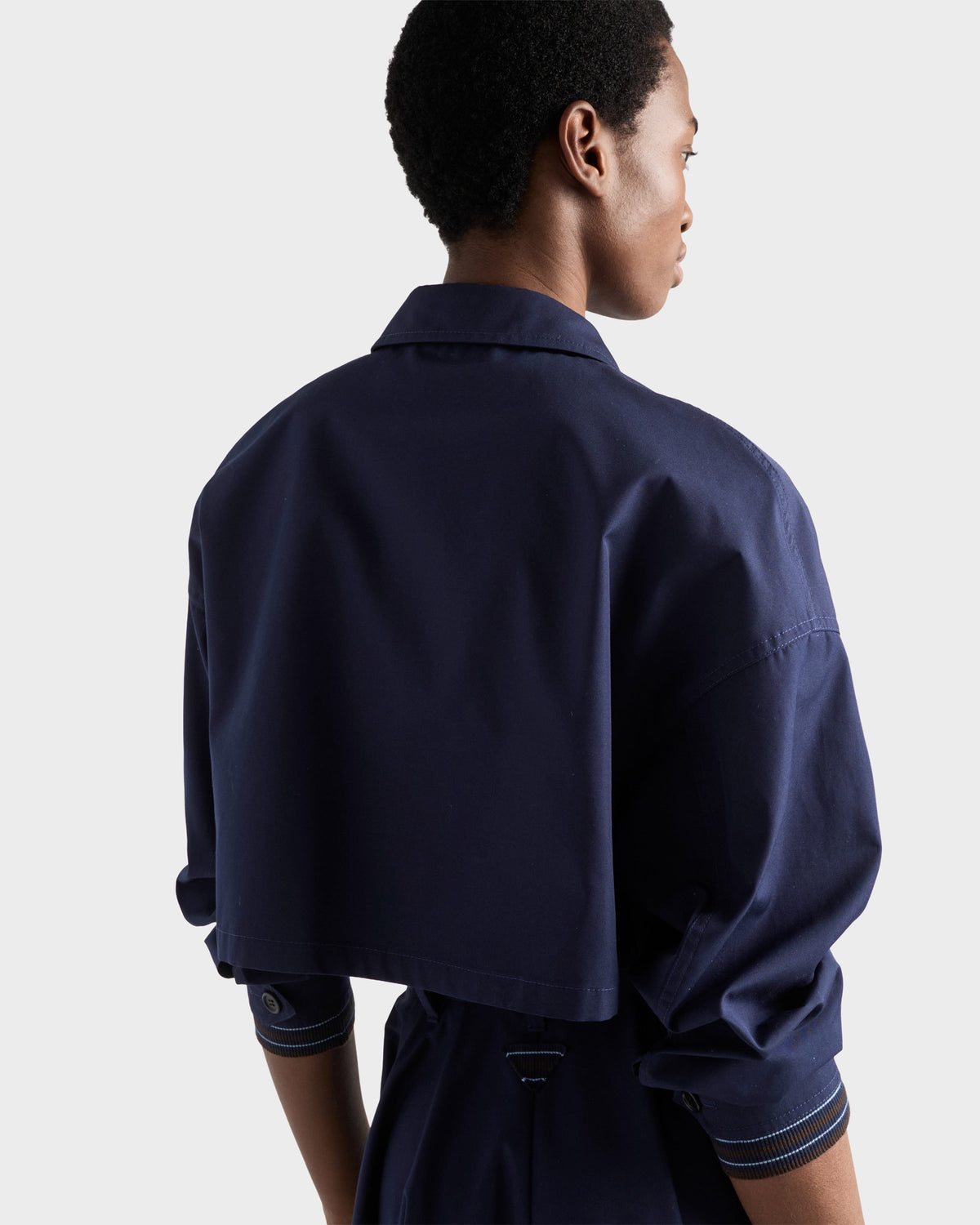 Blouson en popeline - Bleu