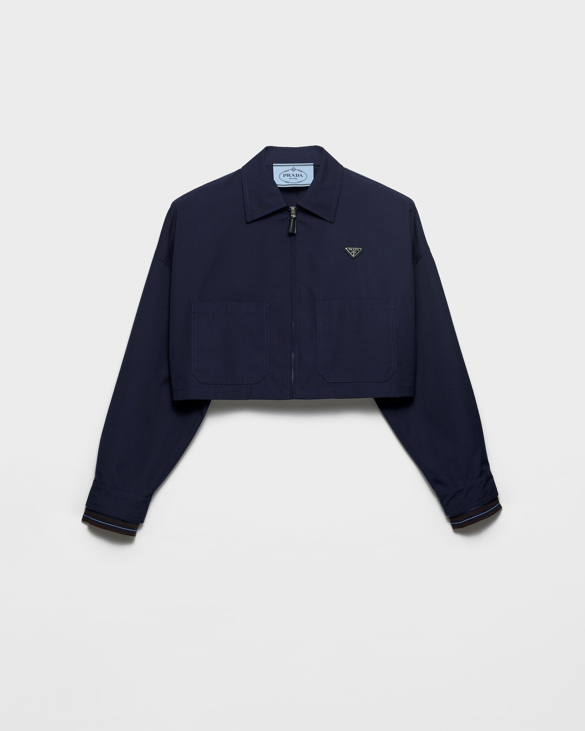 Blouson en popeline - Bleu