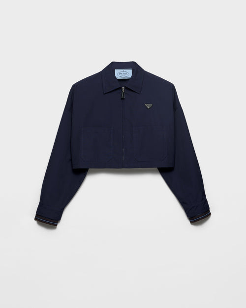 Blouson en popeline - Bleu