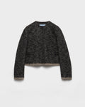 Veste droite en double tweed - Gris Anthracite