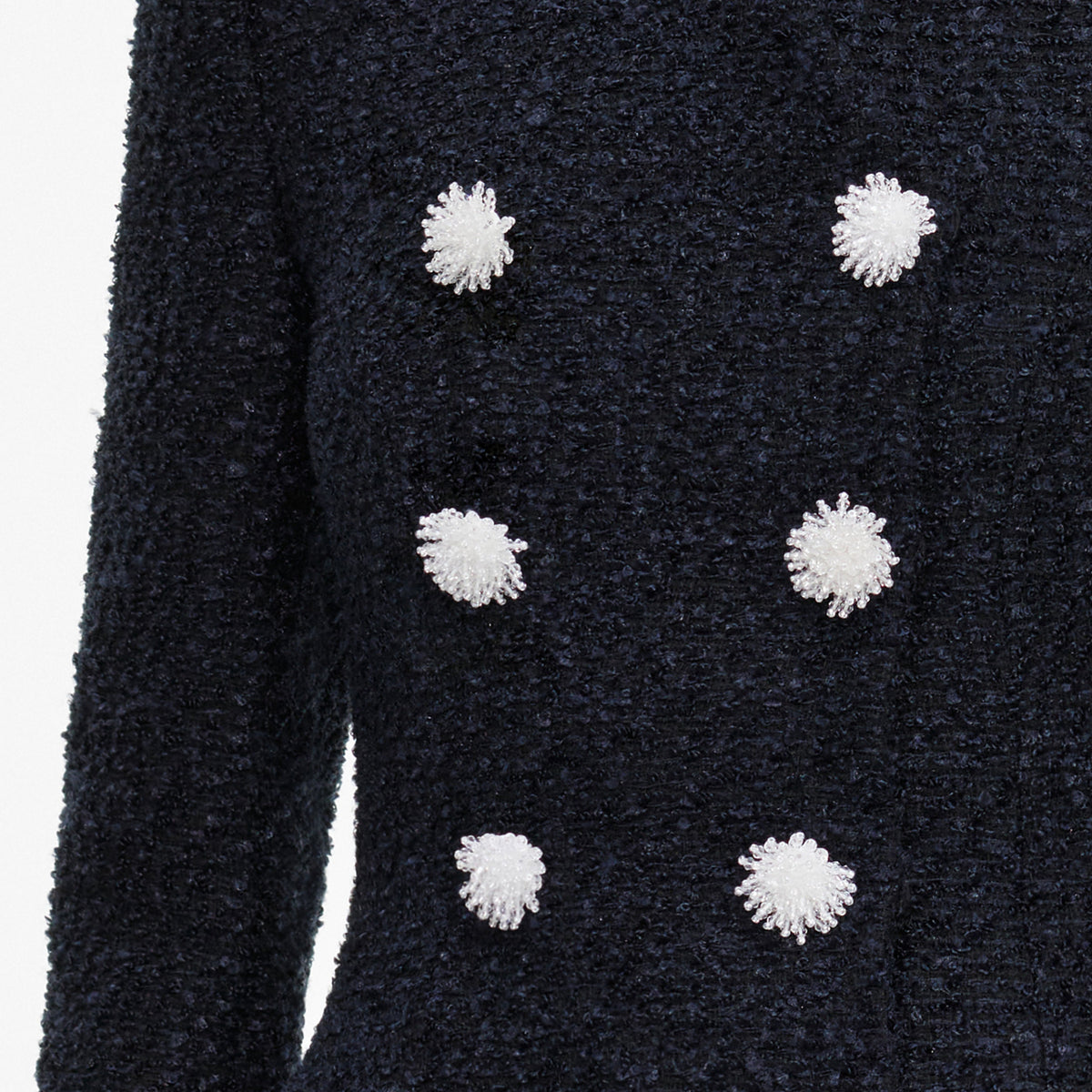 Robe courte en bouclé Bleu marine - Bleu marine