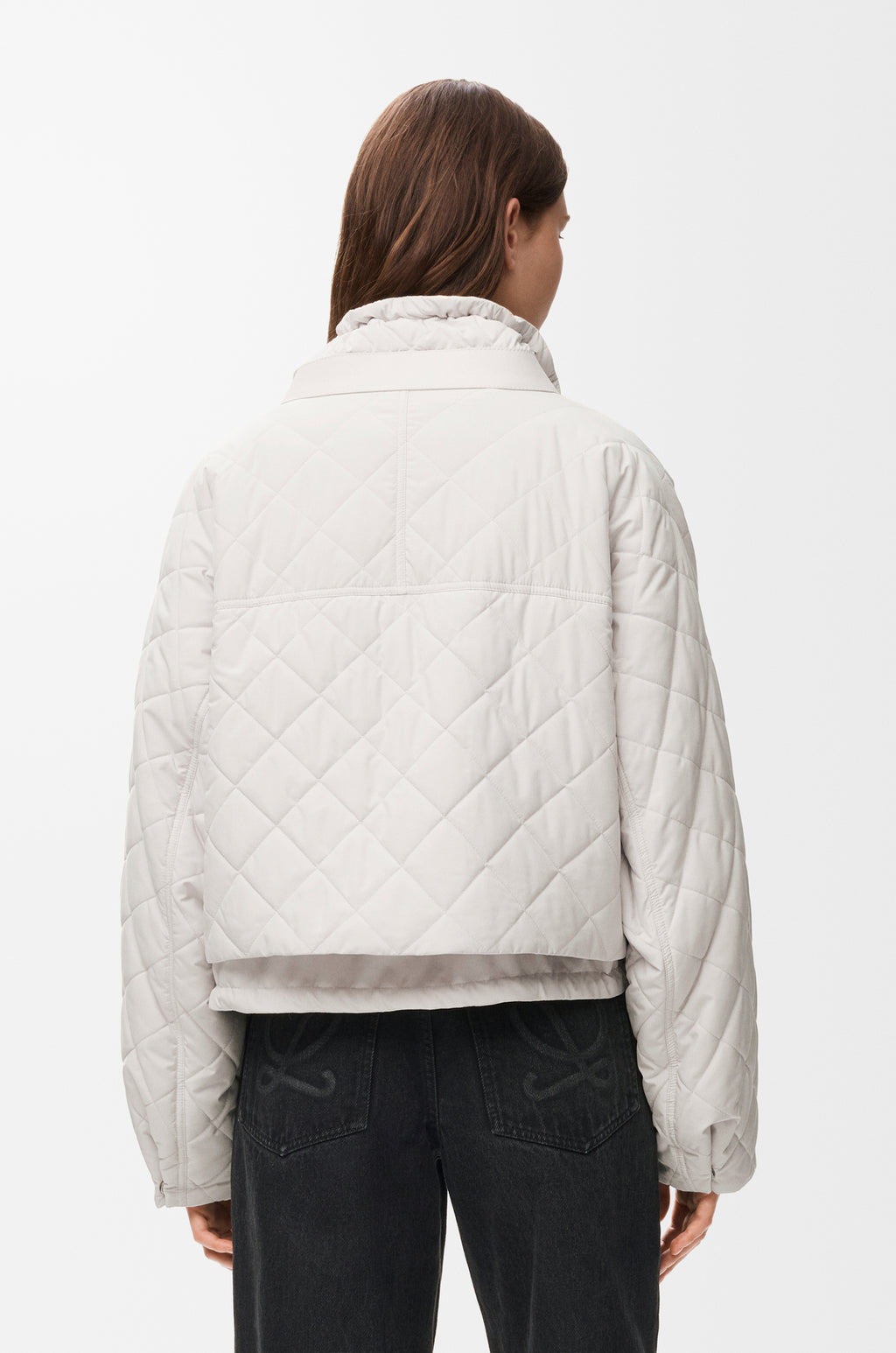 Veste matelassée en tissu technique - Écru - vue 5