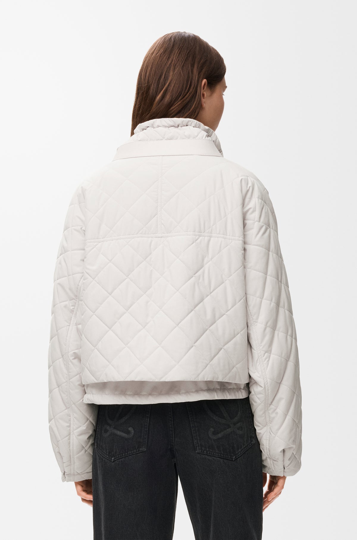Veste matelassée en tissu technique - Écru - vue 5