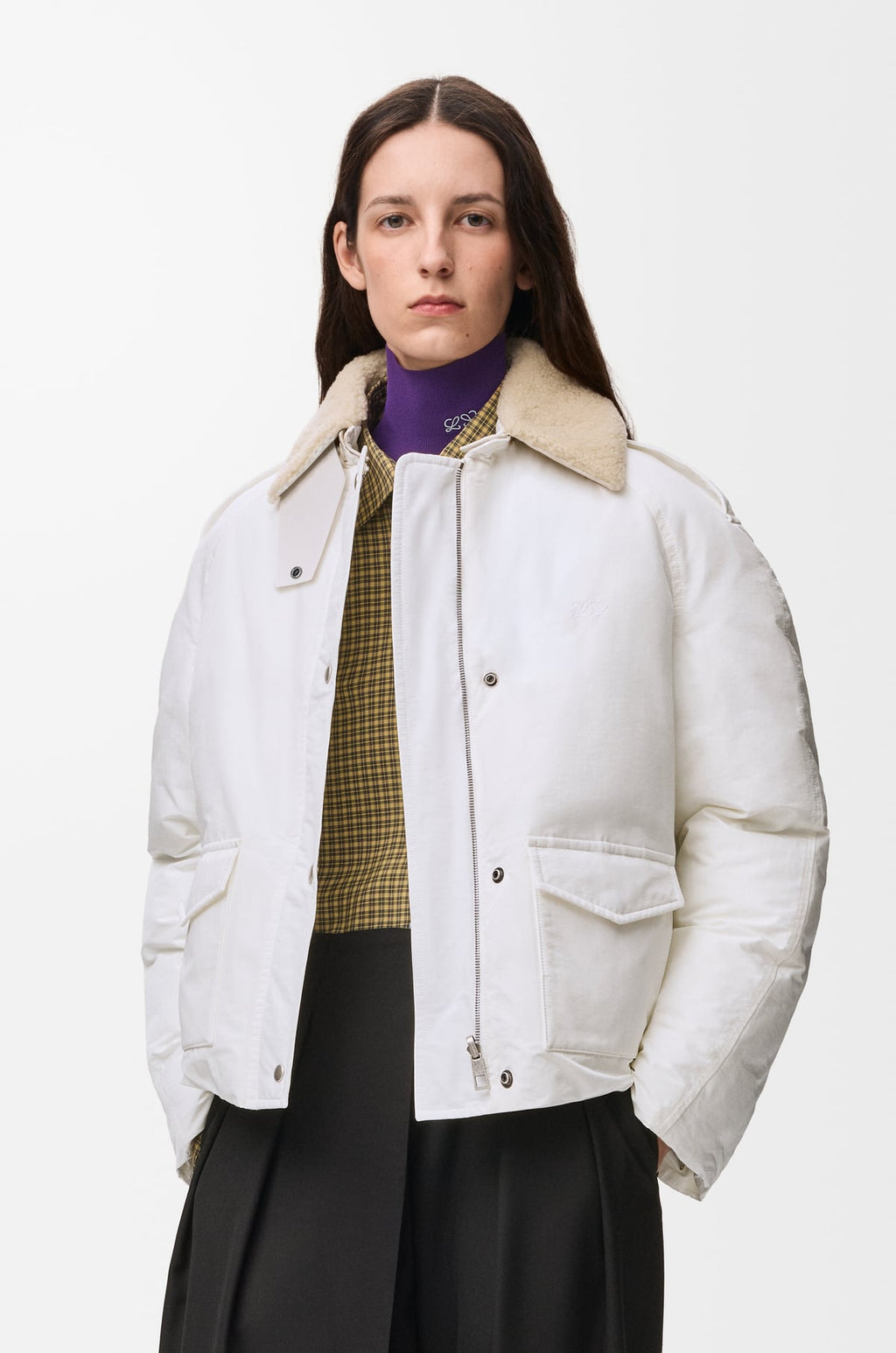 Doudoune en coton technique - Ivoire - vue 3