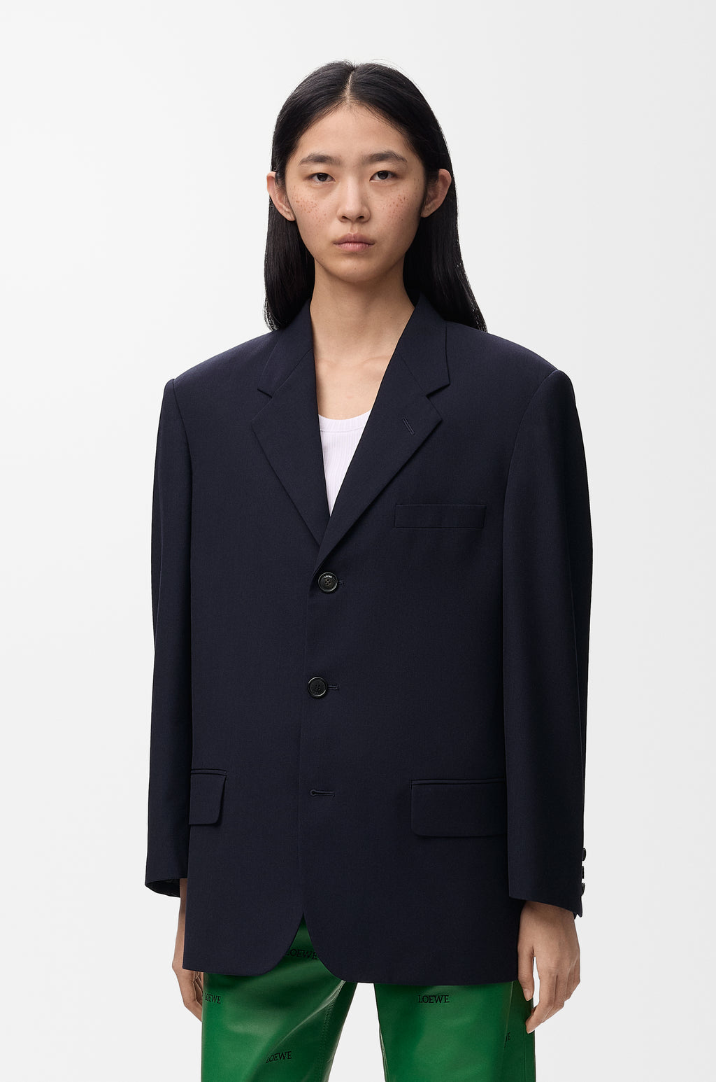 Veste en laine - Bleu marine
