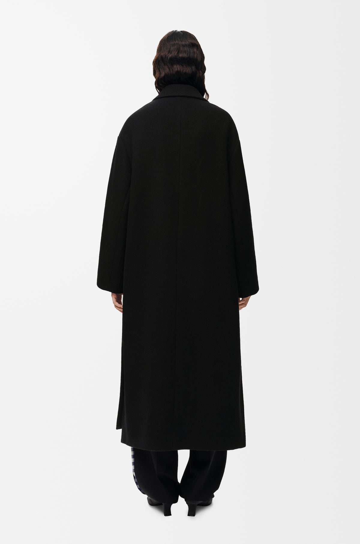 Manteau en laine et cachemire - Noir