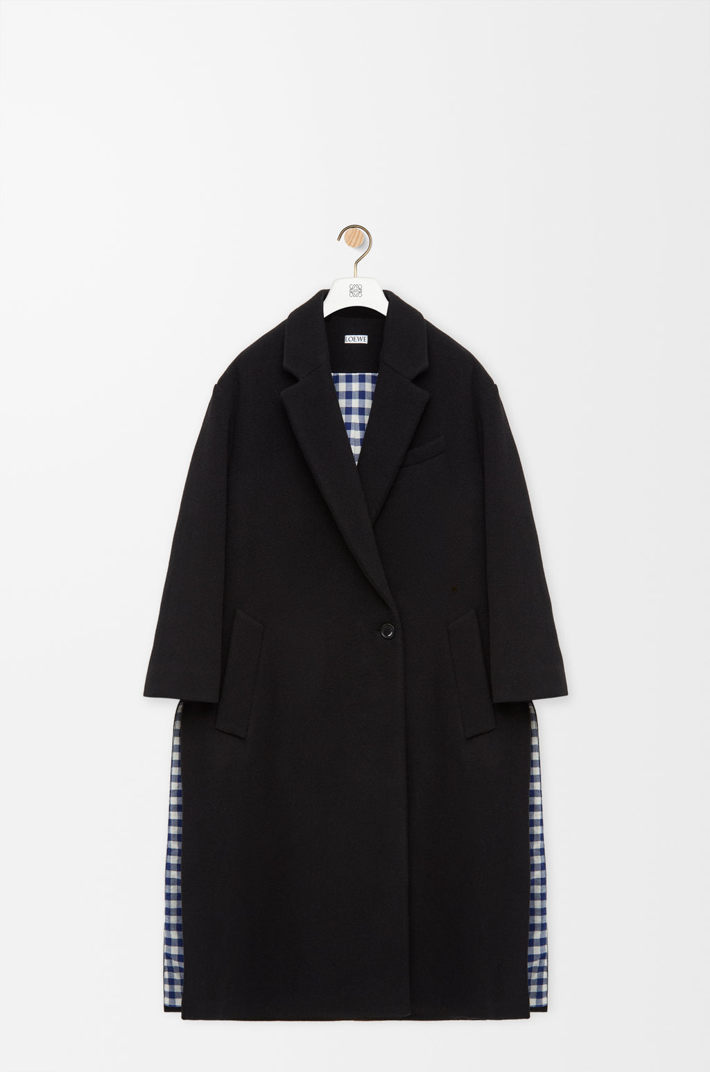 Manteau en laine et cachemire - Noir