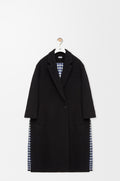 Manteau en laine et cachemire - Noir
