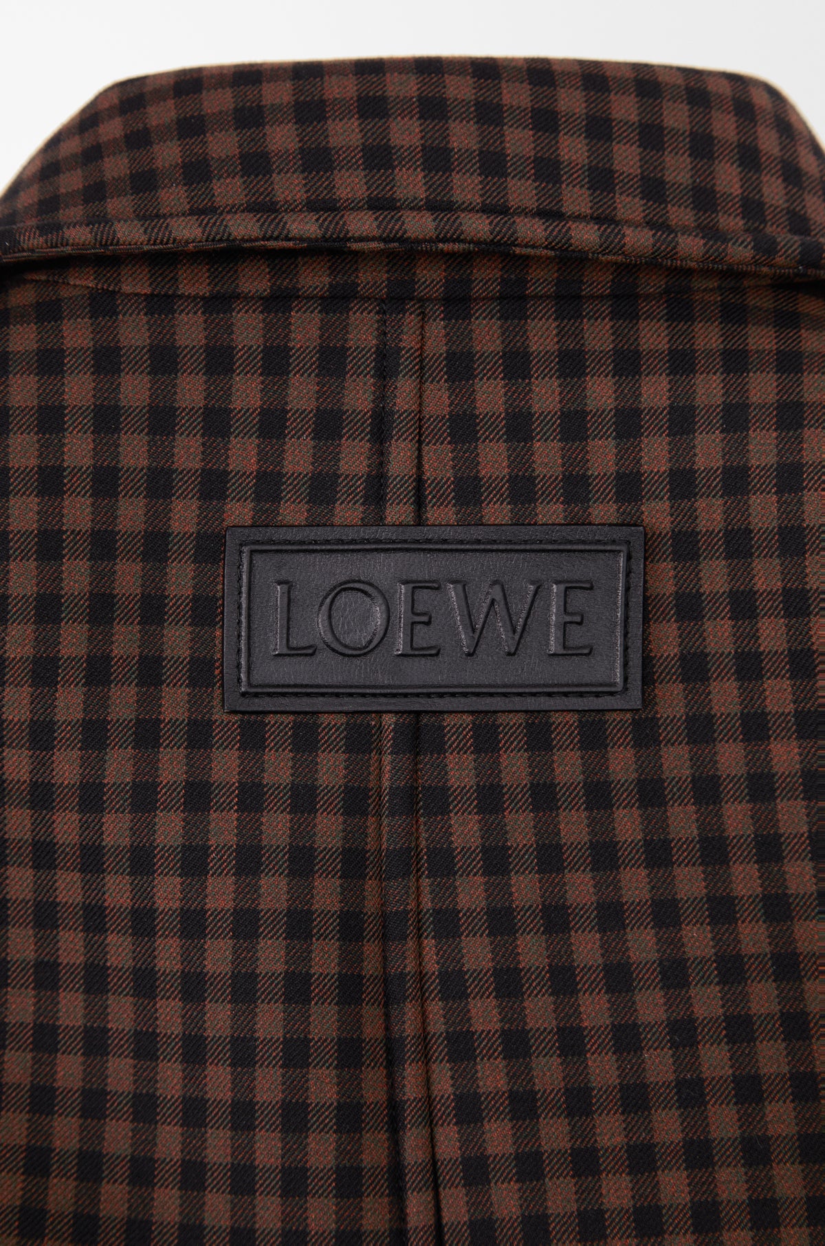 Veste à coulisse en laine - Marron/Noir