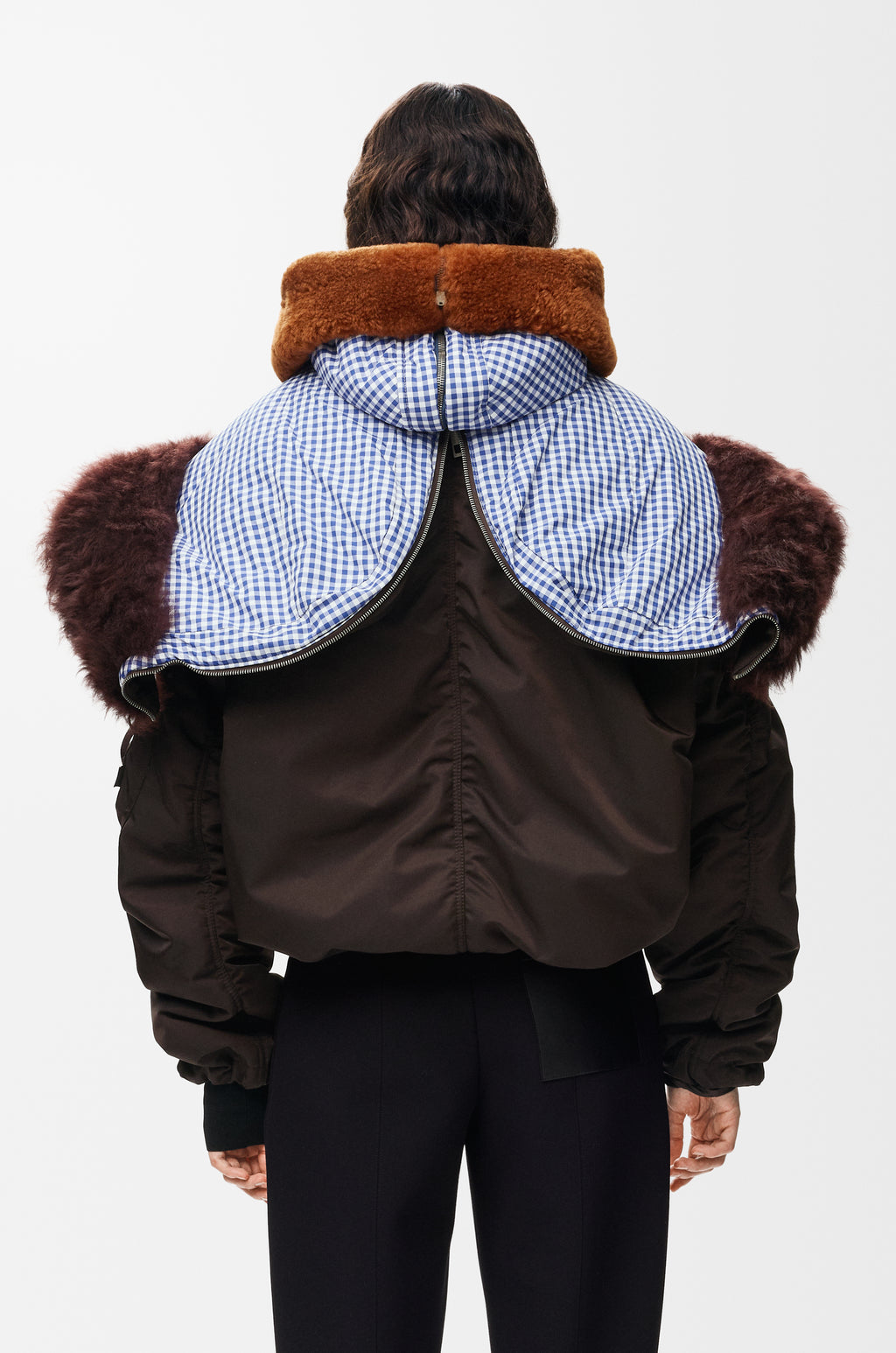 Bomber en tissu technique - Marron