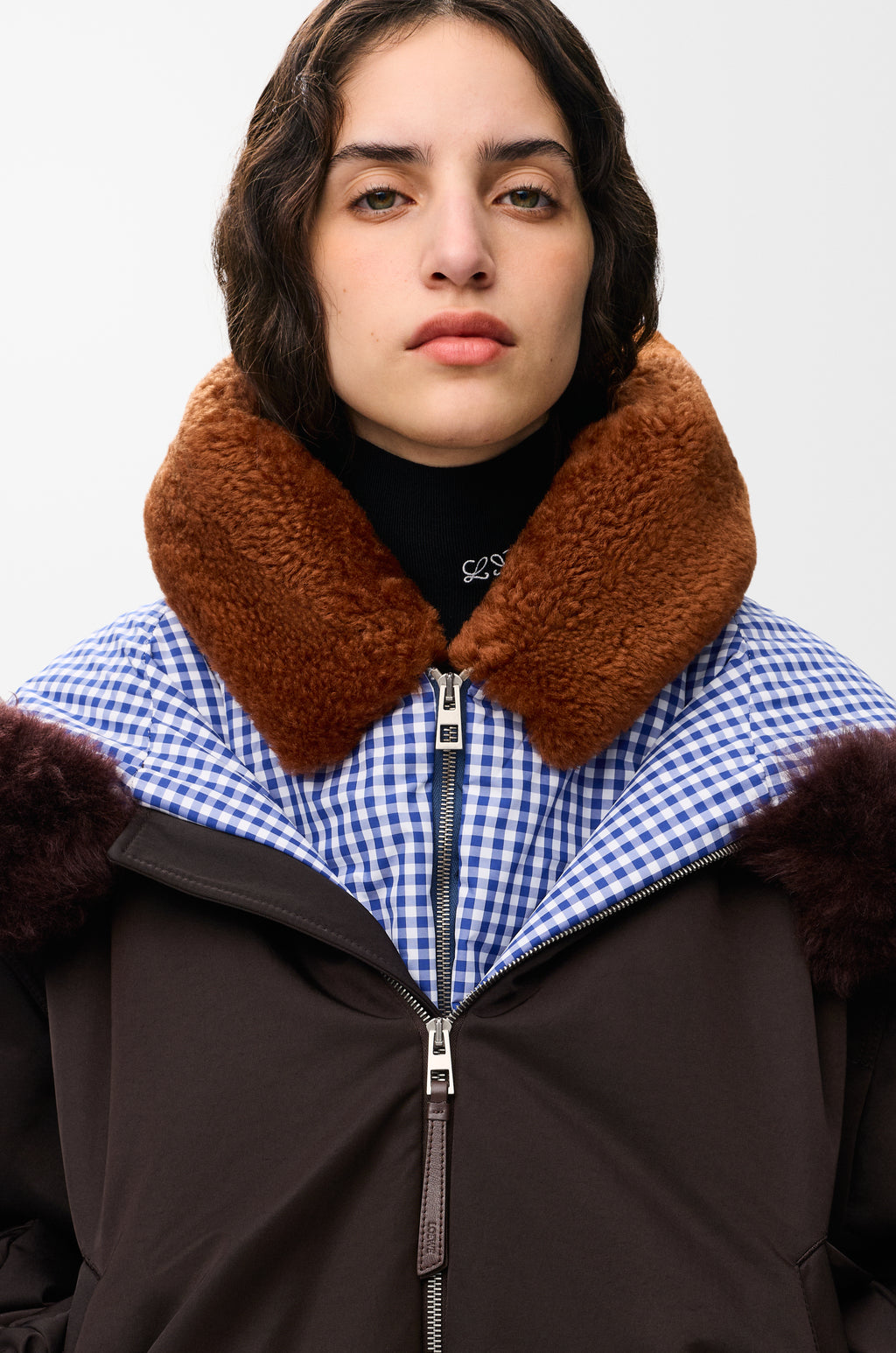 Bomber en tissu technique - Marron