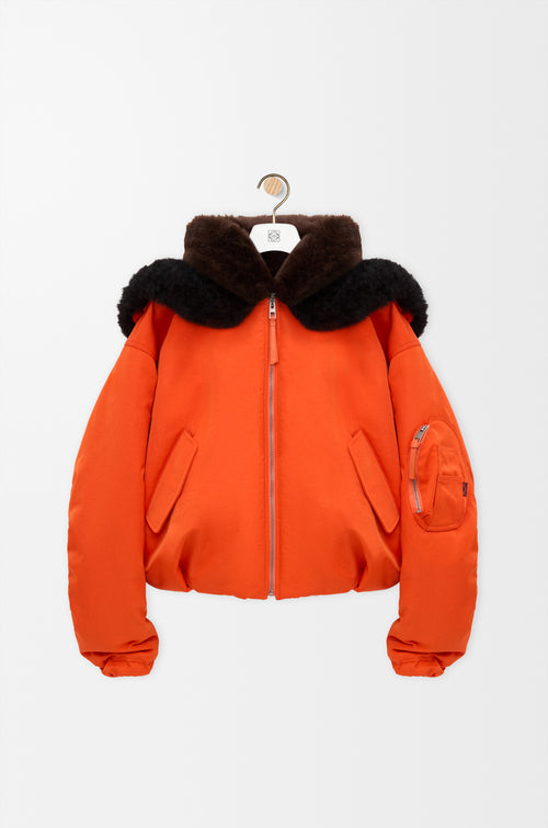 Bomber en tissu technique - Orange
