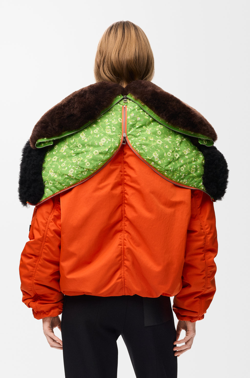 Bomber en tissu technique - Orange