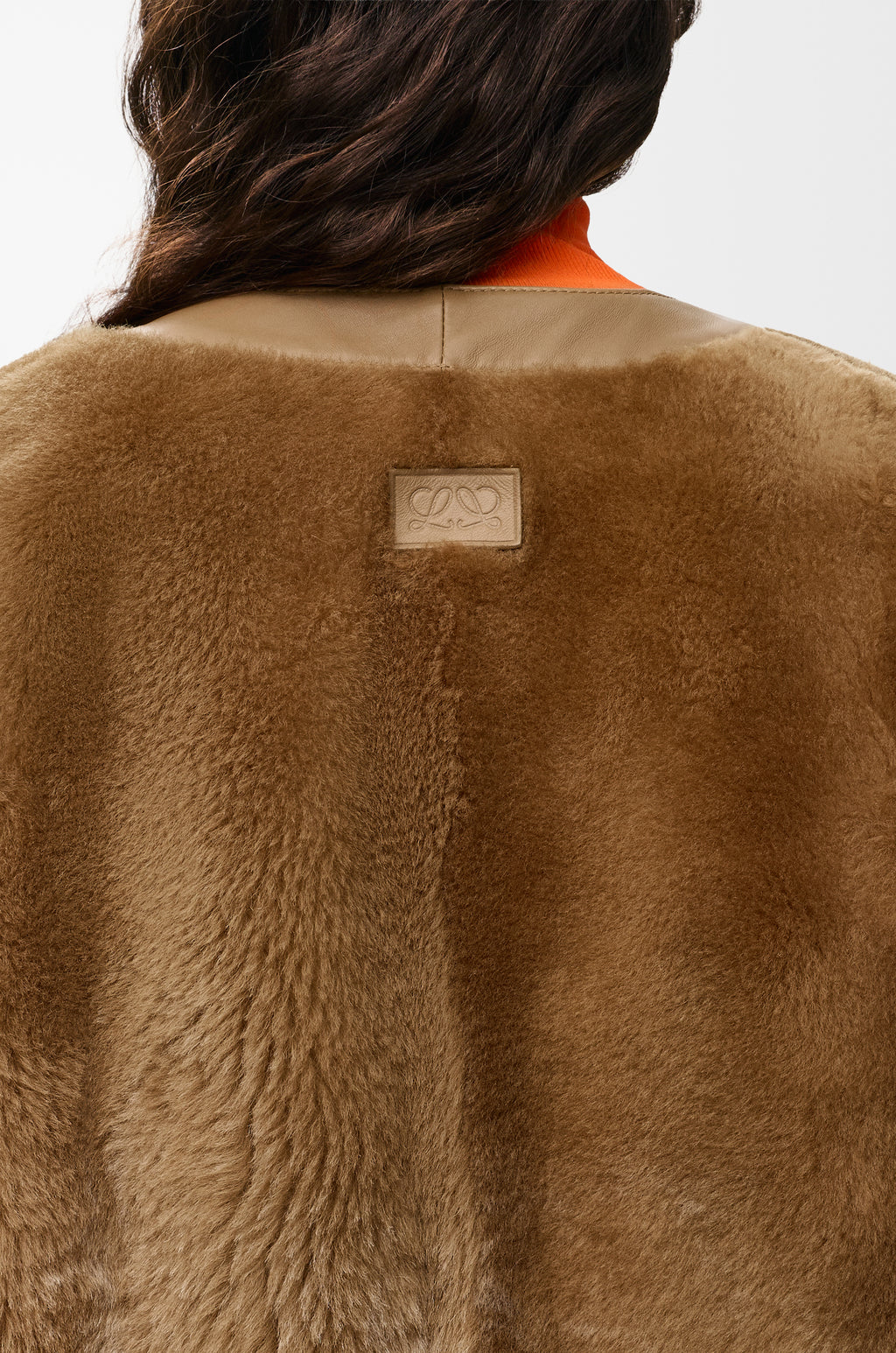 Cardigan en peau lainée - Camel