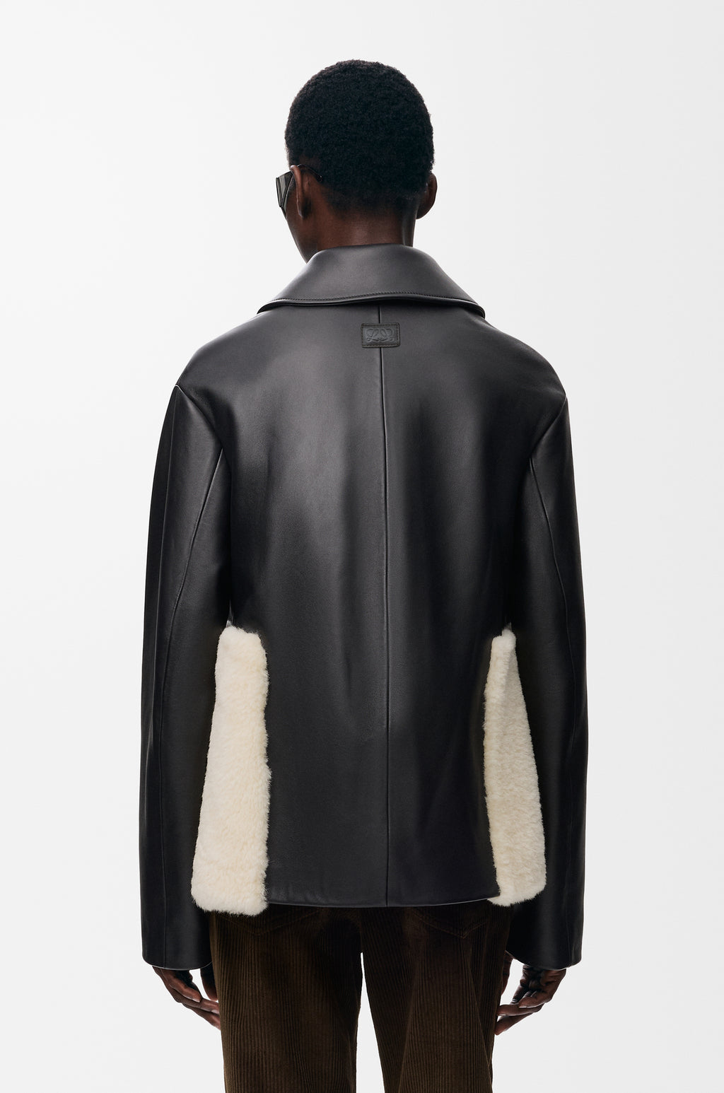 Veste en cuir d'agneau nappa - Noir - vue 4