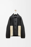 Veste en cuir d'agneau nappa - Noir - vue 1