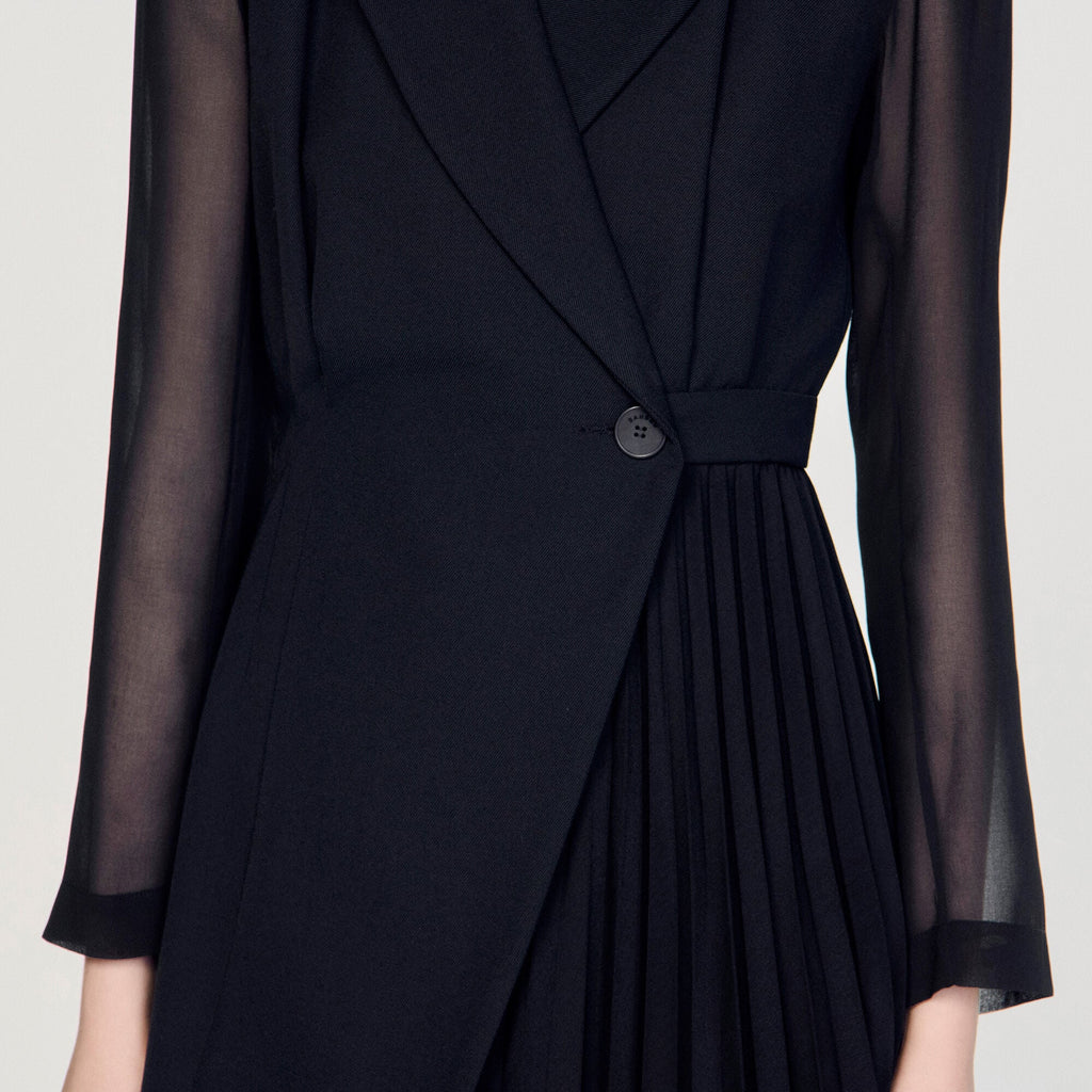 Robe portefeuille - Noir