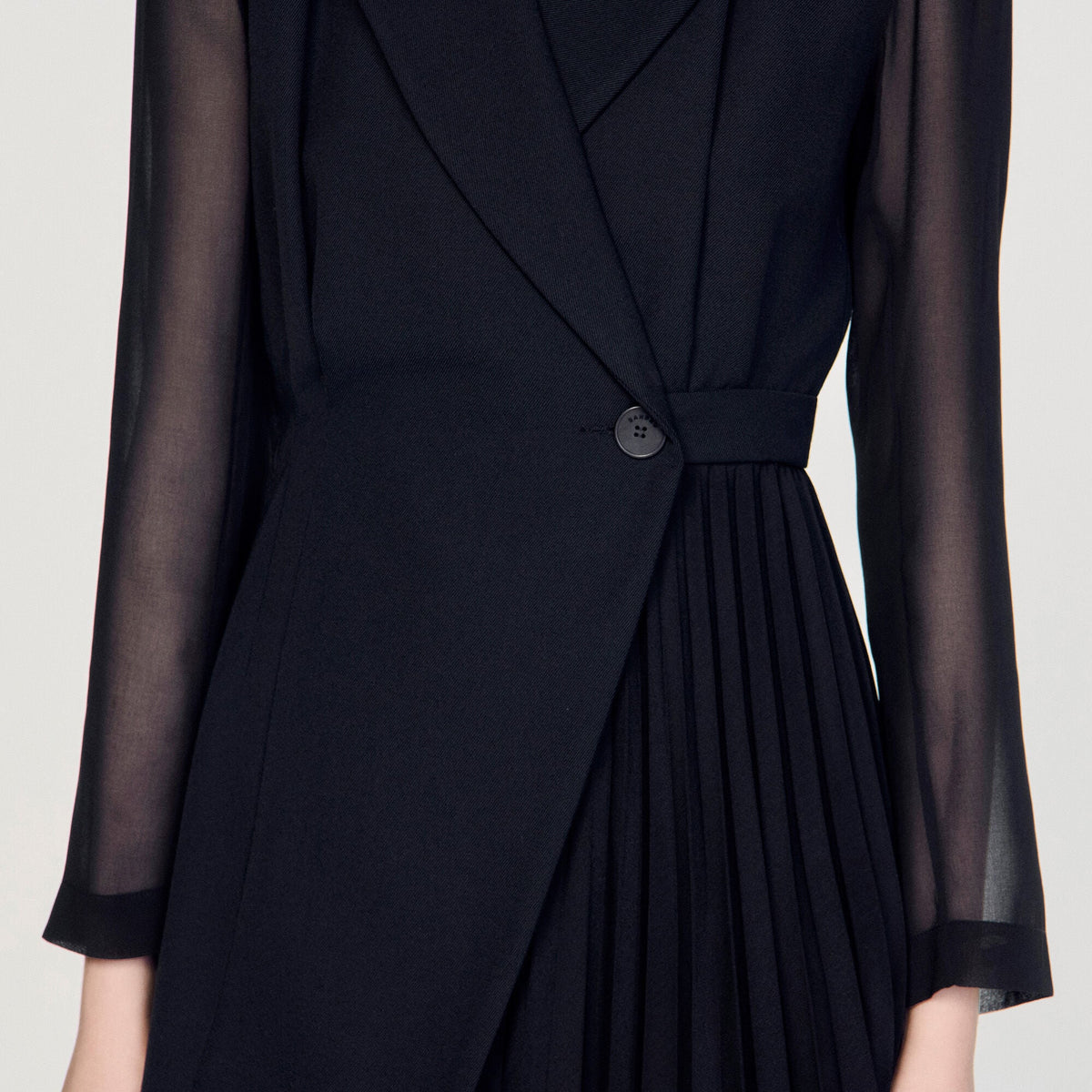 Robe portefeuille - Noir