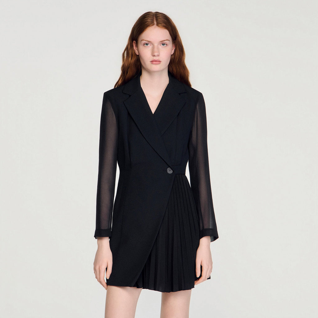 Robe portefeuille - Noir