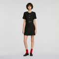 Robe en tweed 2 en 1 - Noir