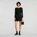 Robe courte chaîne métallique - Noir