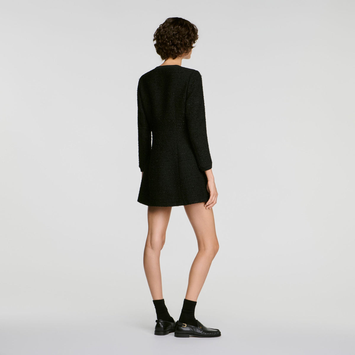 Robe courte chaîne métallique - Noir