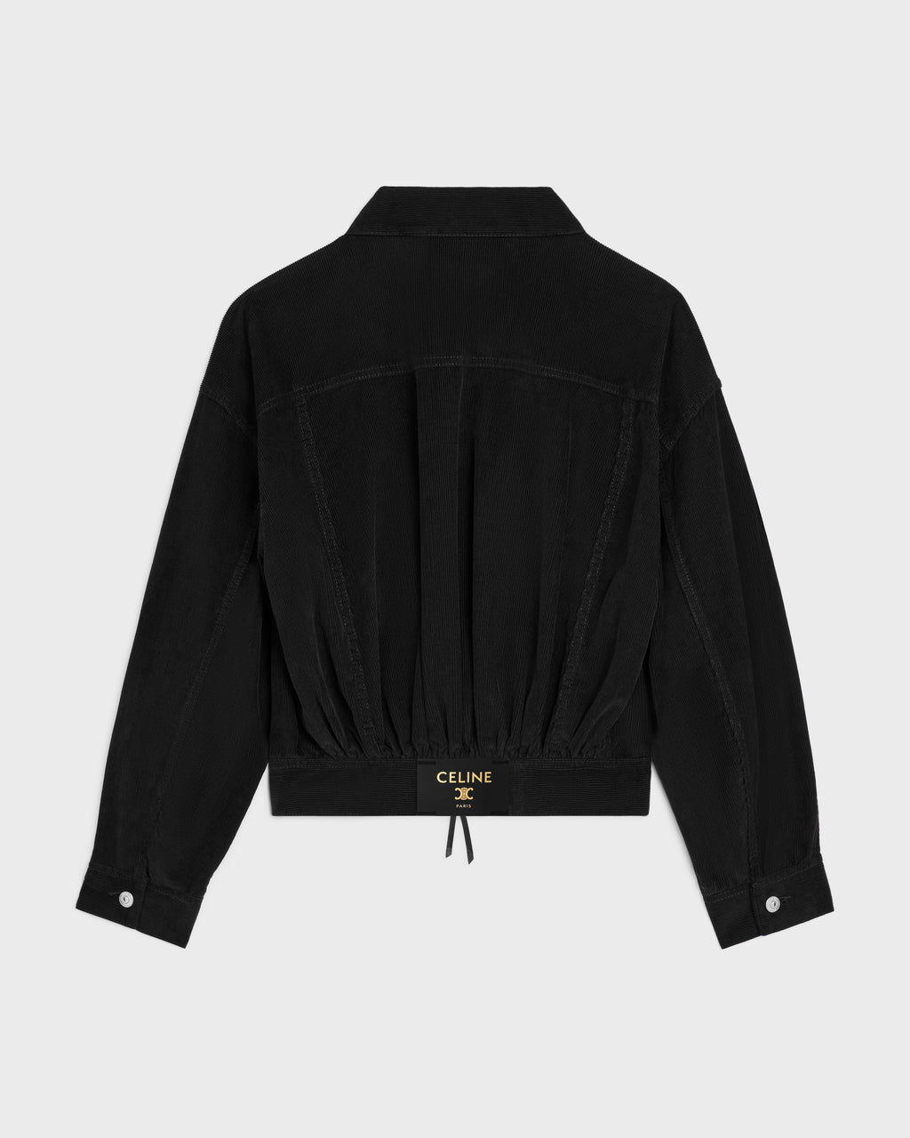 Veste trucker velours côtelé - Noir délavé