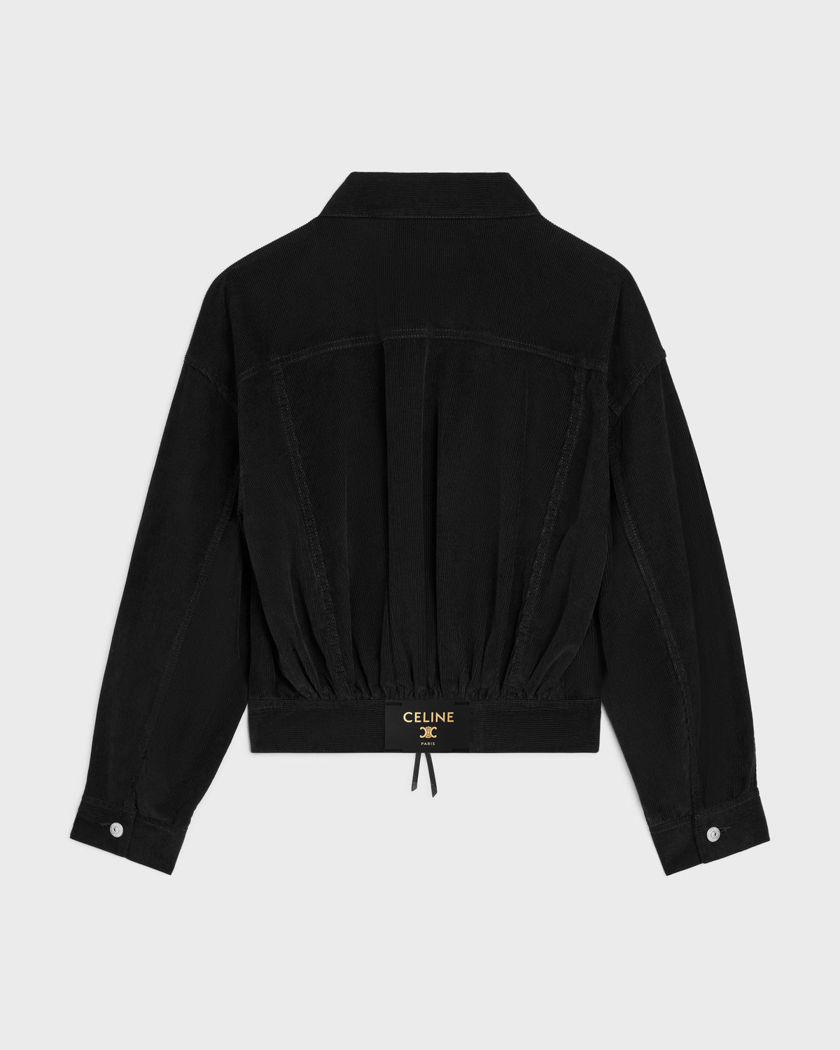 Veste trucker velours côtelé - Noir délavé