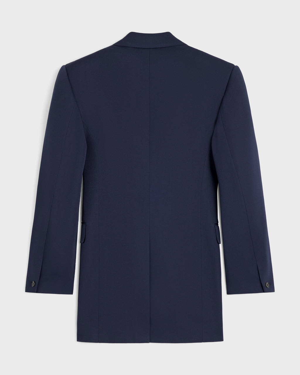 Veste colonne laine diagonale - Marine
