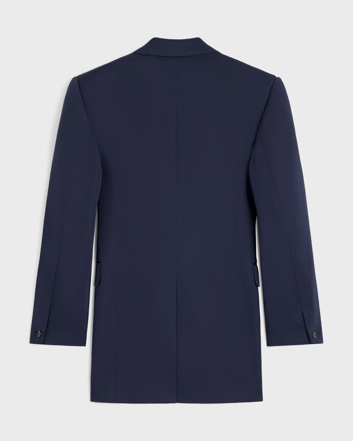 Veste colonne laine diagonale - Marine