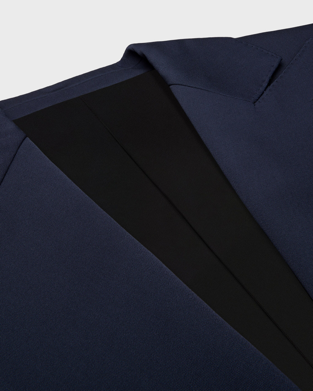 Veste colonne laine diagonale - Marine