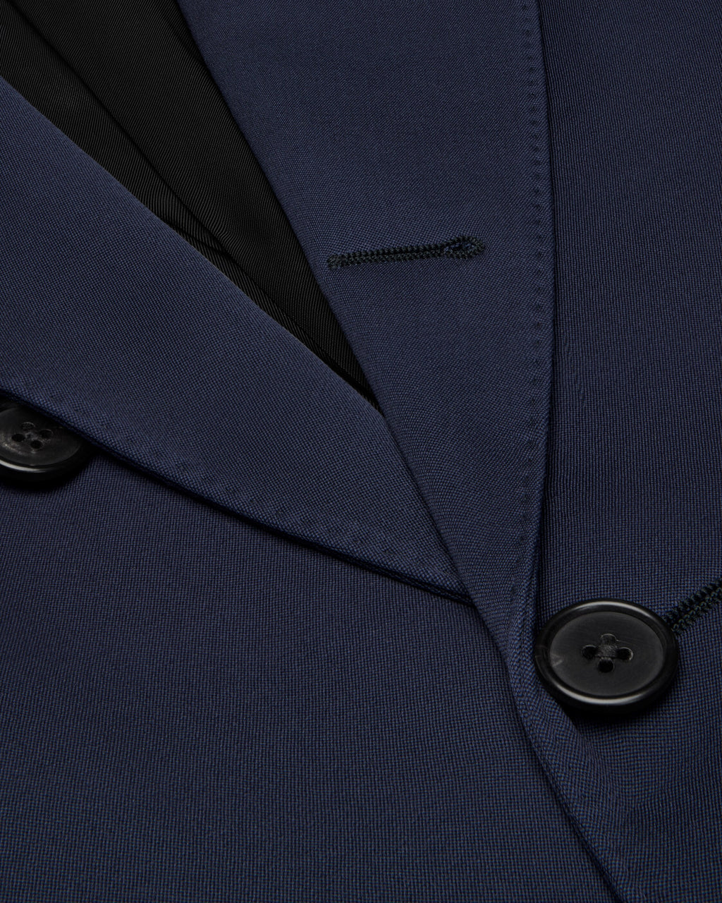 Veste colonne laine diagonale - Marine