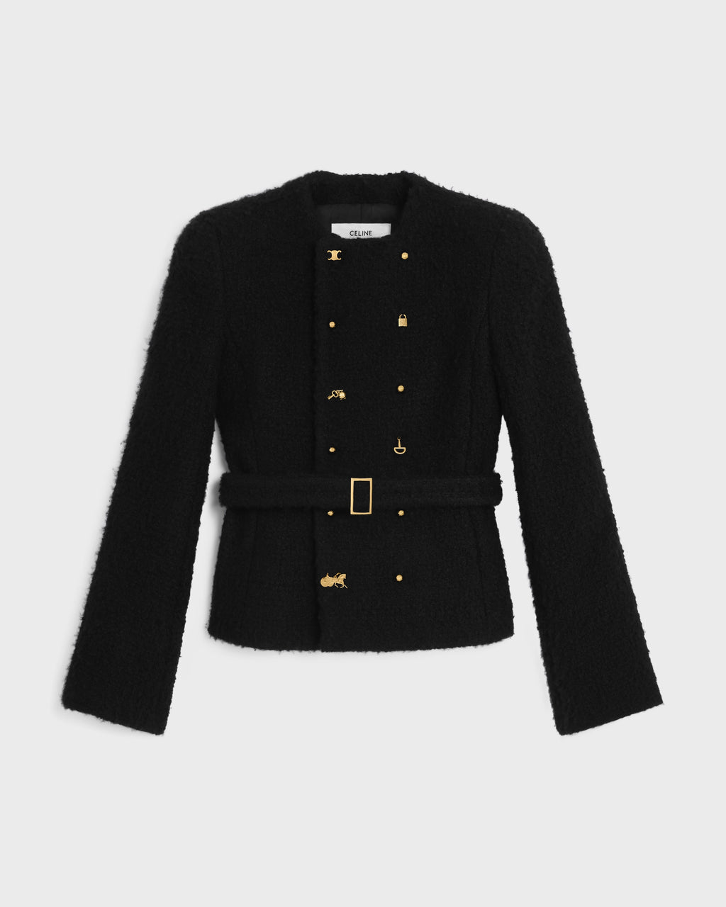 Veste natté cachemire laine - Noir