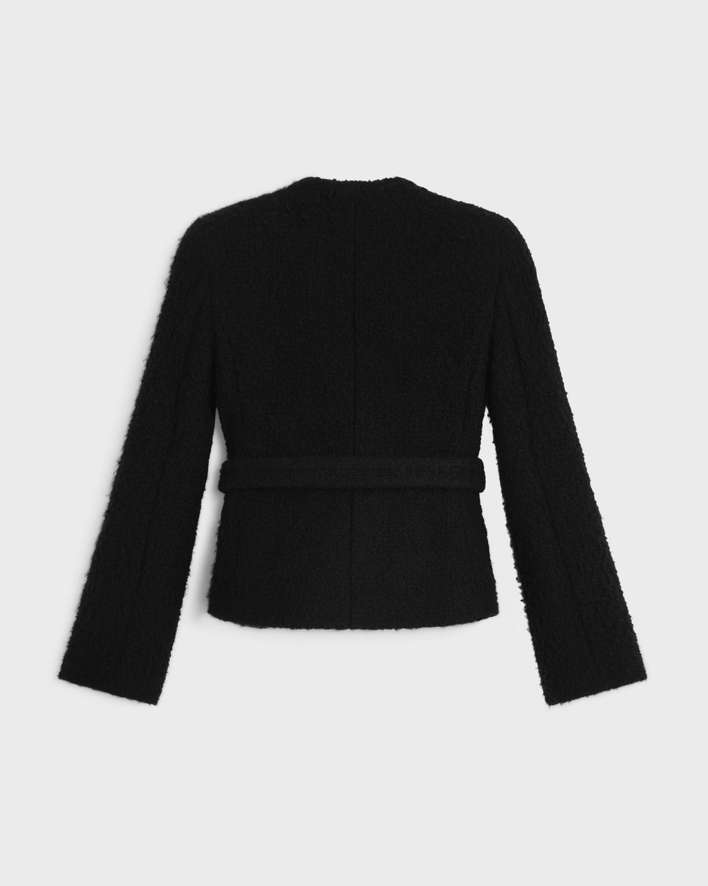 Veste natté cachemire laine - Noir