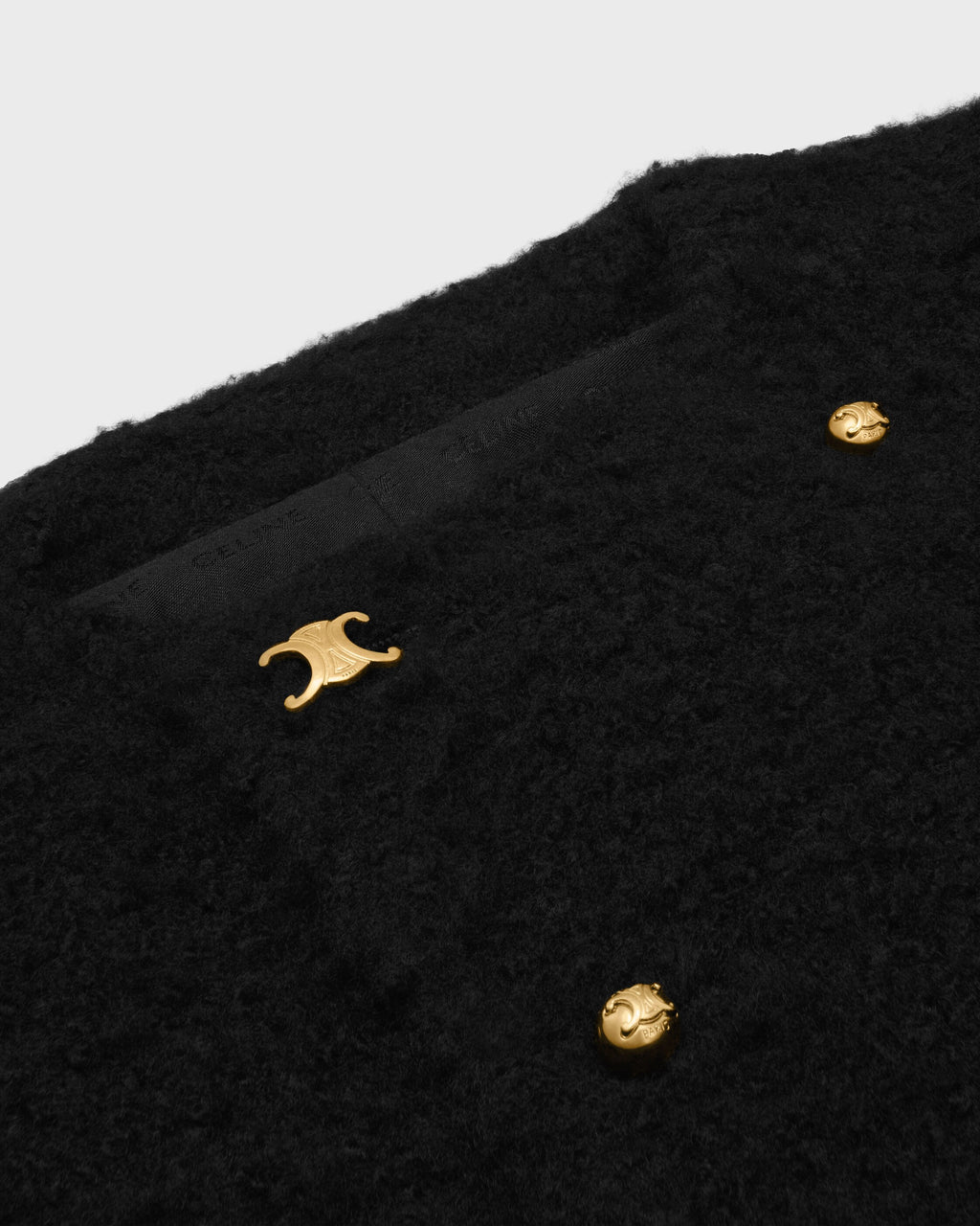 Veste natté cachemire laine - Noir