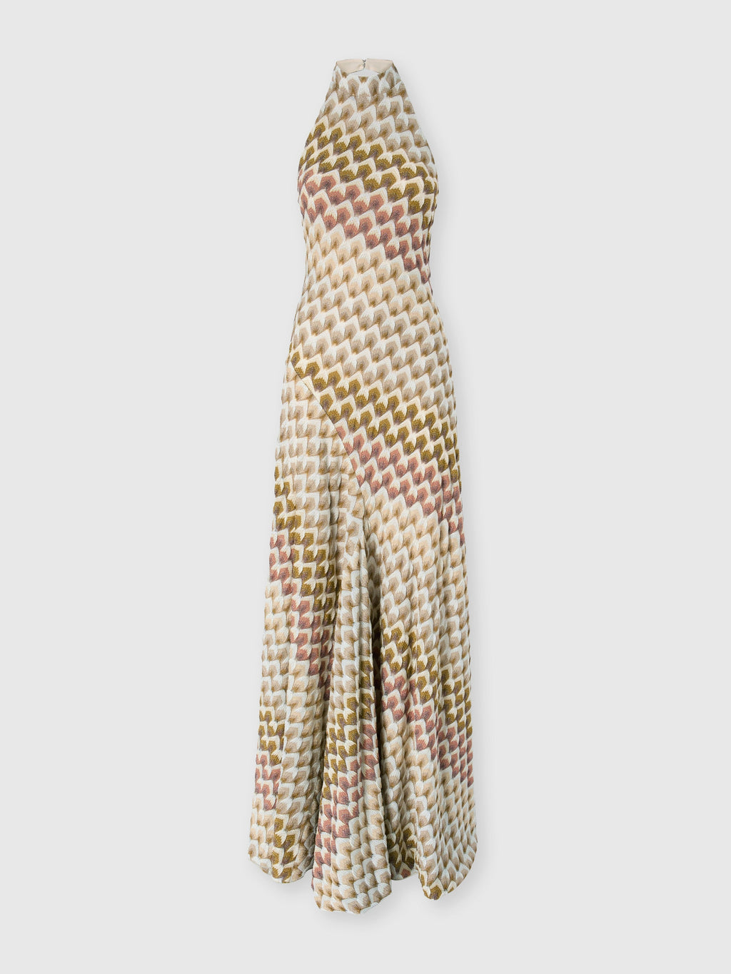 Robe longue avec encolure américaine