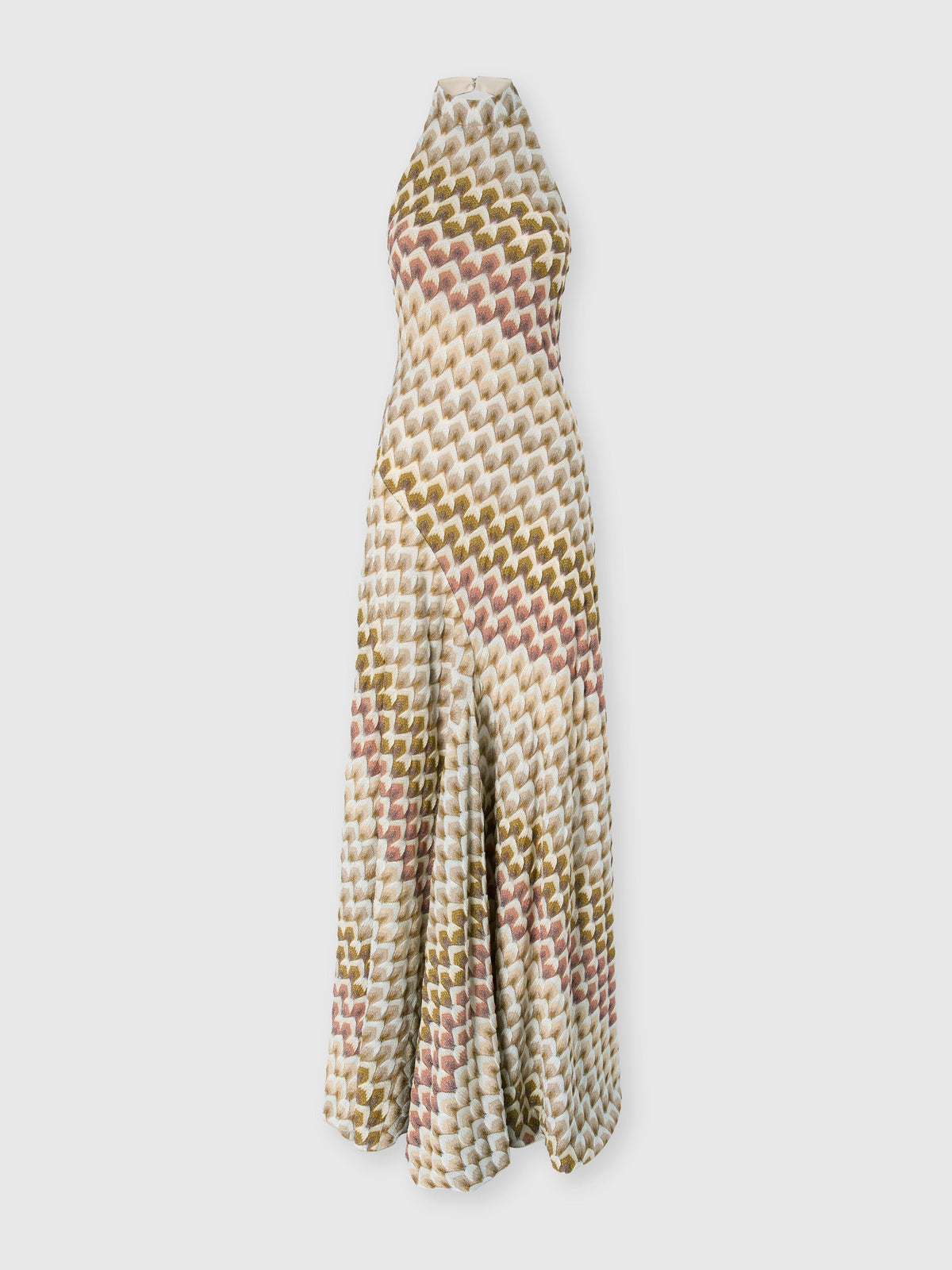 Robe longue avec encolure américaine