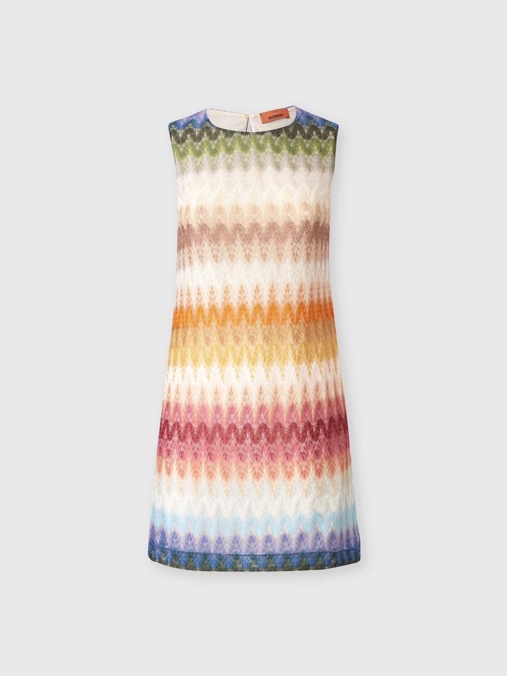 Mini-robe sans manches en viscose dégradée