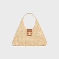 C­eli­ne - Classic Basket Triangle Tote Raffia Calfskin