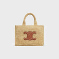 C­eli­ne - Small Tote Thais Raffia Calfskin Top